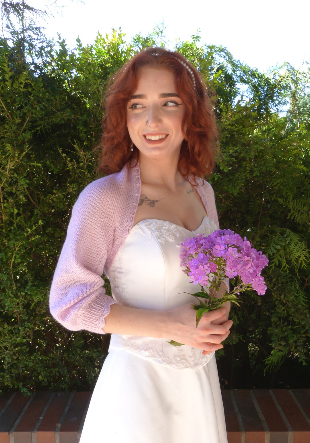 Lilac Bolero Shrug Wedding Bolero Shrug Etsy