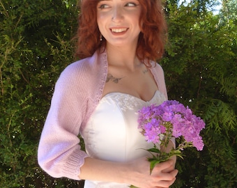 Lilac Bolero Shrug, Wedding Bolero Shrug.