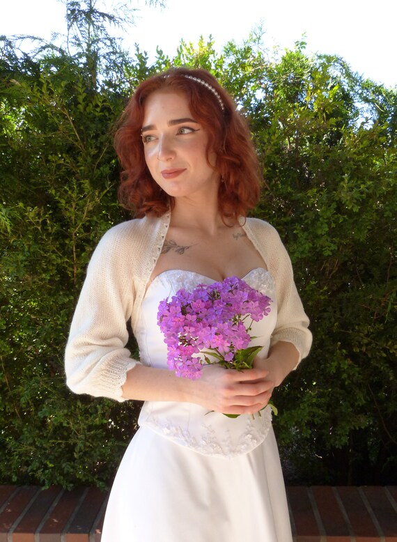 cream shrug for dresses Cream Lace Shrug Bolero For Wedding Images Celine Bridal French Lace Bolero  Shrug In Ivory Ivory