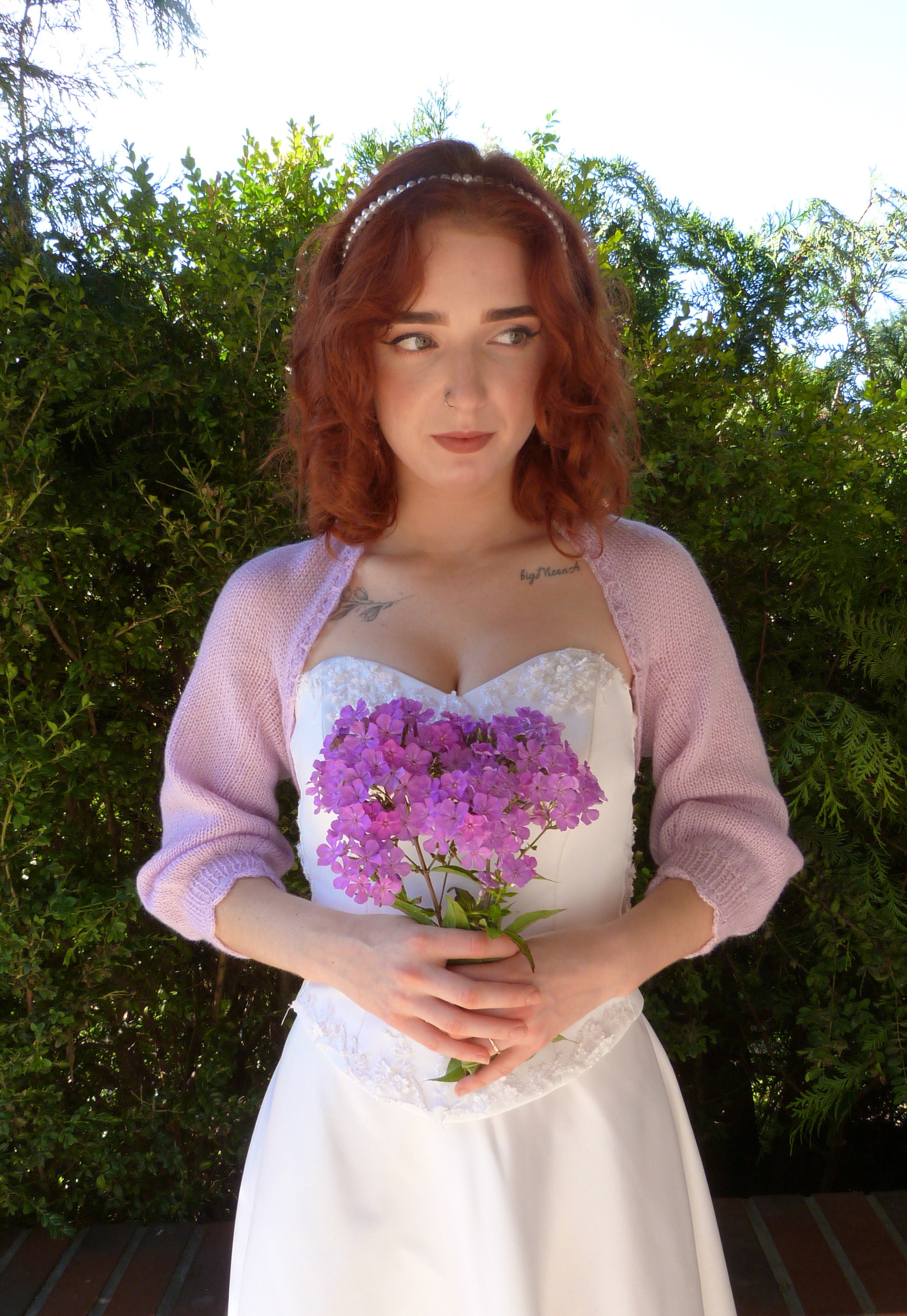 Lilac Bolero Shrug Wedding Bolero Shrug Etsy
