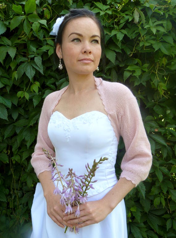 Bridal Gowns Dusky Pink Bolero Shrug Dress Hobbs Carrie Bolero