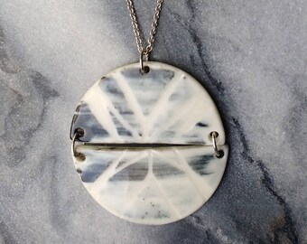 Rhea Necklace - Porcelain and sterling silver