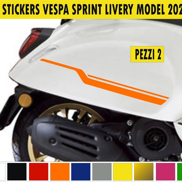 Kit 2 adesivi stickers fascia vintage scacchi compatibili con piaggio VESPA PRIMAVERA LIVERY scegli colore Cod.2012