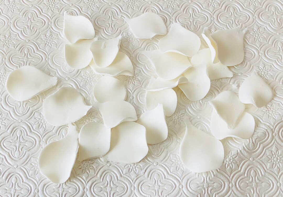 24 Fondant Rose Petals 24 Gum Paste Rose Petals Fondant Flowers