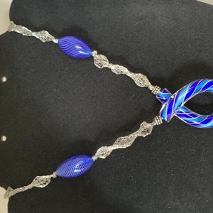 Blue Twist Necklace