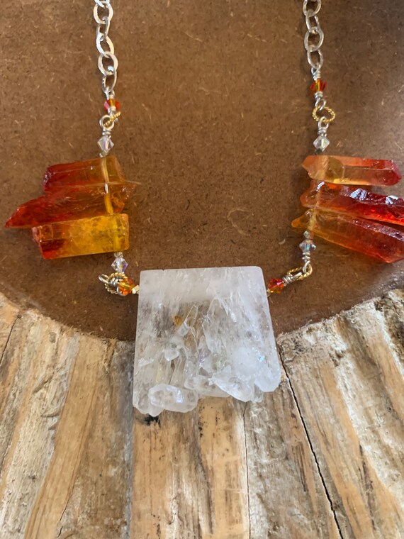 Fire and ice necklace best sale
