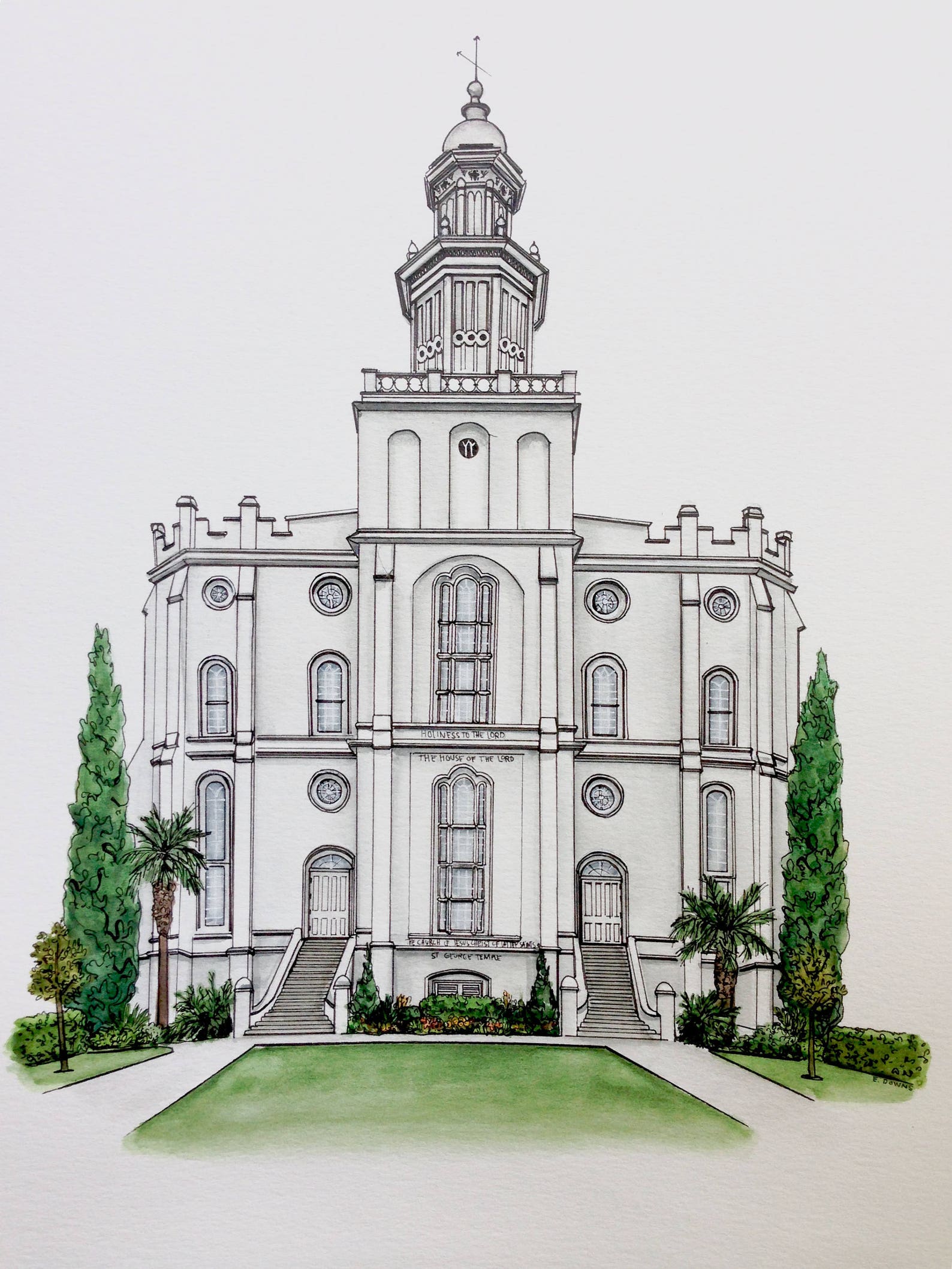 St. LDS Temple Print Etsy