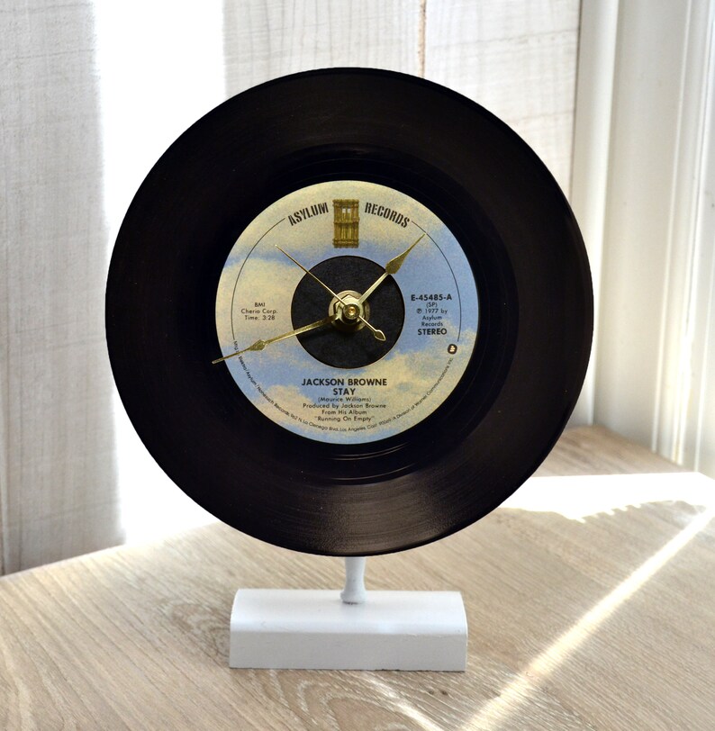 Record Clock: JACKSON BROWNE Stay Desk or Wall | Etsy