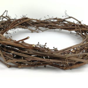 Ghirlanda di rametti per decorazione - Ghirlanda naturale - Cerchio di rametti per porte primaverili - Rami veri - Forniture per lavoretti pasquali - Base per la composizione