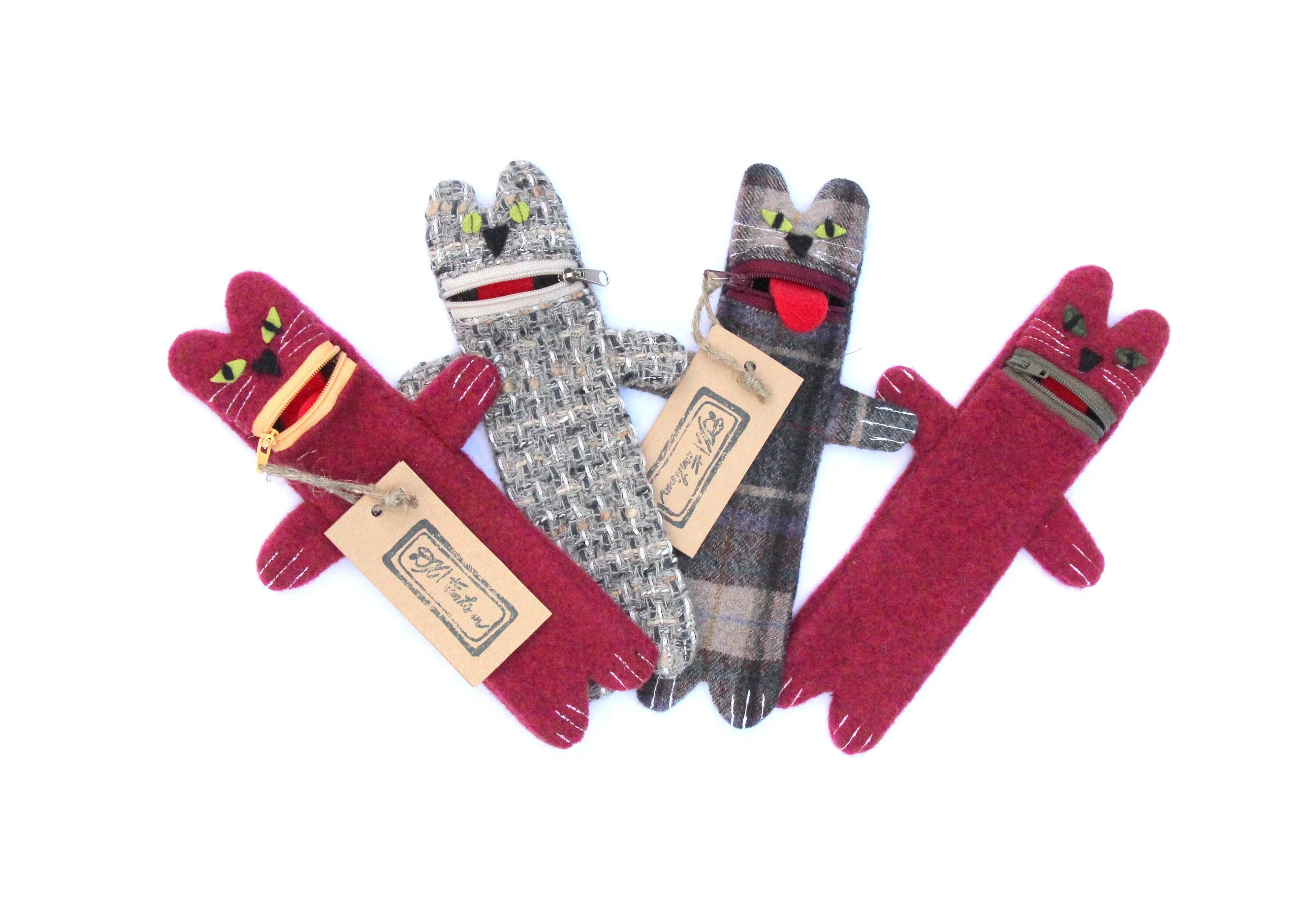 Hot Pink Kitty Pencil Case, Girls Pen Pouch, Cat Box, Eyeglass Children Back To School, Animal Organ