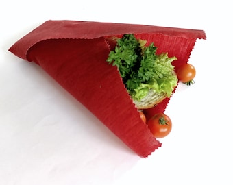 Linen Beeswax Food Wrap: Reusable Zero Waste Lunch Wrap