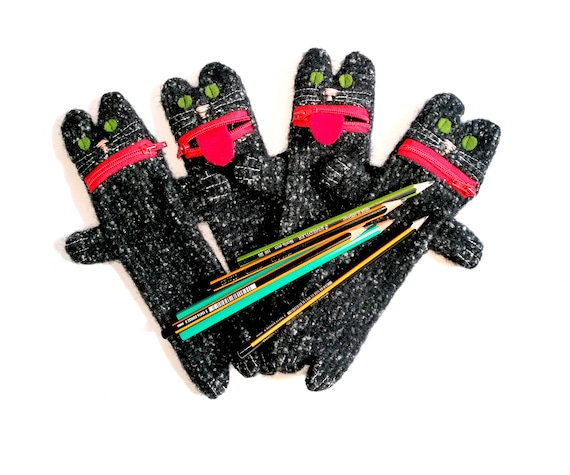 Tabby Kitty Pen Case, Cat Pencil Case, Cute Pencil Box/ Organizer