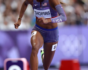 Gabby Thomas  Poster, Custom Printing, Canvas, Wooden Framed Poster, Metal Framed Poster, Mug, Shirt, Cards, 5x7, 24x36, A2, 8x12, A1