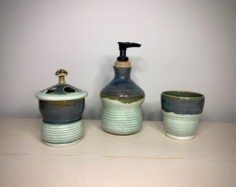 Bathroom Pottery Set | Etsy