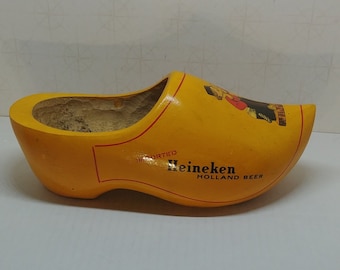 Zapato de madera vintage de Heineken