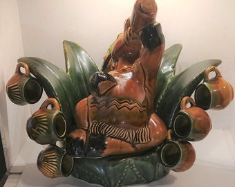 Set of 5 Camel Donkey Snake Wooden Animal Nesting Dolls 4.25 Inches