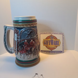 1997 Budweiser Holiday Stein