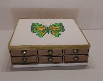 Vintage Handmade Matchbox Centerpeice