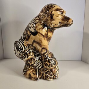 Babuino de patchwork de cerámica La Vie Safari