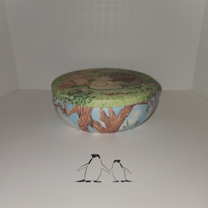 Cave Bears Round Metal Tin
