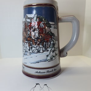 1989 Budweiser Holiday Stein