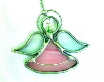 angel light pull Sun catcher or rear view mirror ornament Decorative blue ball chain pull. Other colors available ceiling fan pull