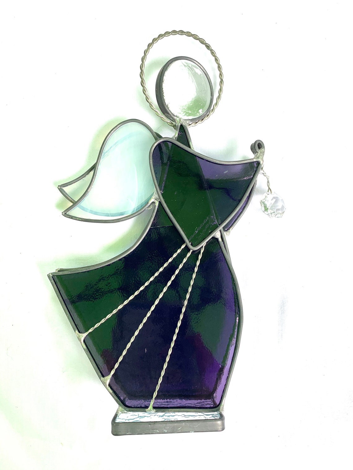 Stained Glass Large Standing Angel Etsy