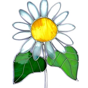 Stained Glass Daisy Suncatcher