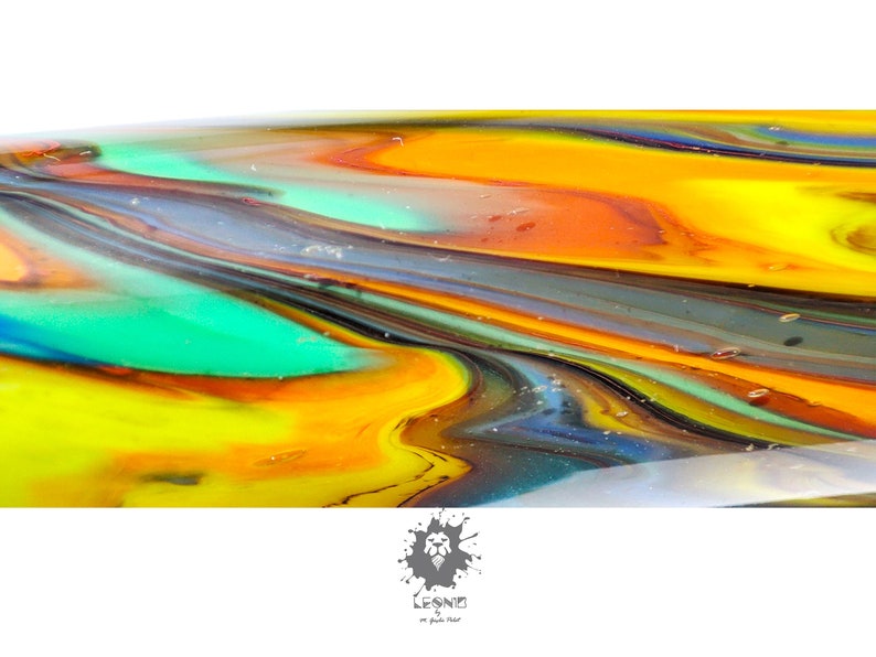 Glass Dip Pen Colorful African Style Primitive Art Etsy