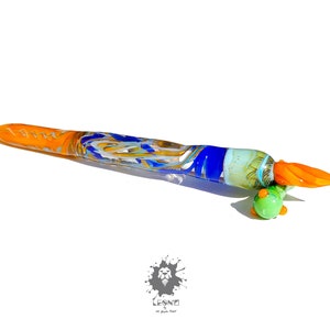 Glass Dip Pen , Penna per scrittura e disegno, arte astratta , penna colorata , penna per scrittore