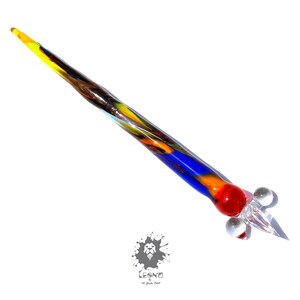 Handmade Murano Glass Dip Pen: Calligraphy Fountain Pen, Gift Box