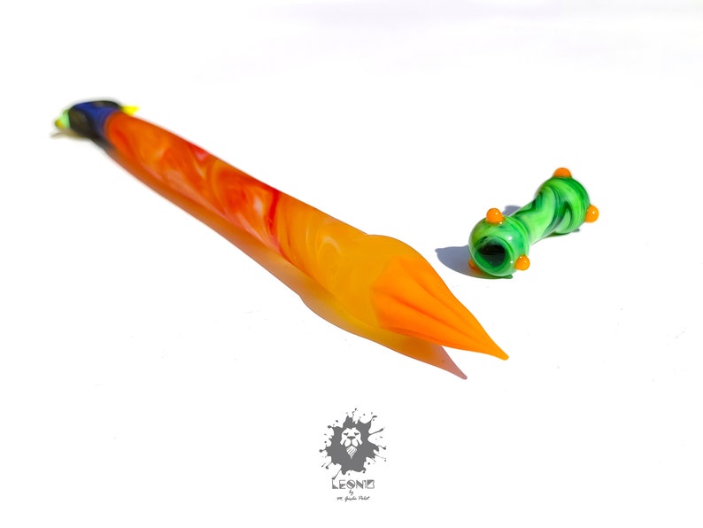 Glass Dip Pen , Abstract Bird , Pen Holder , Writing Pen Etsy