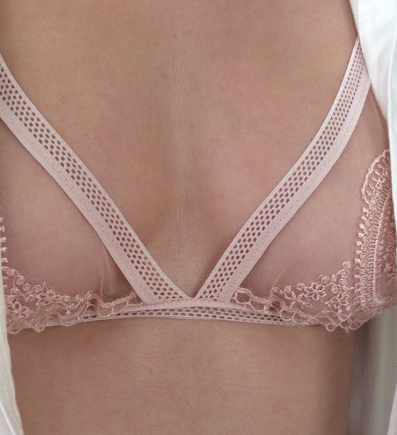 Bra, Lace Bra, Soft Lace, Triangle Bra, Gift for Her, Lingerie