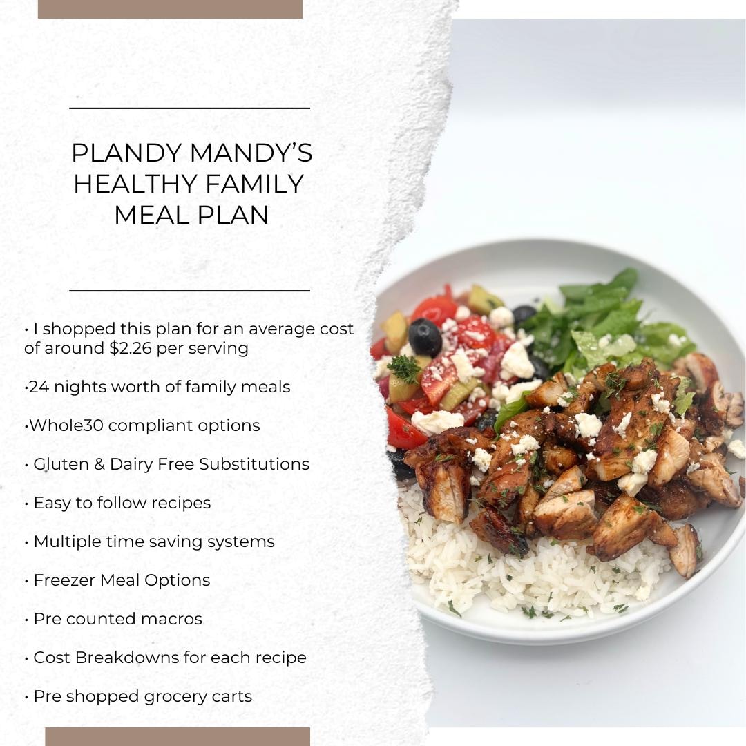 Healthy Family Meal Planner Weekly Meal Plan 11.24.24