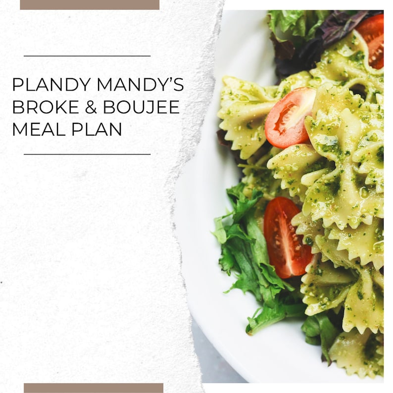 Plandy Mandy's Broke & Boujee Meal Plan March Edition image 1