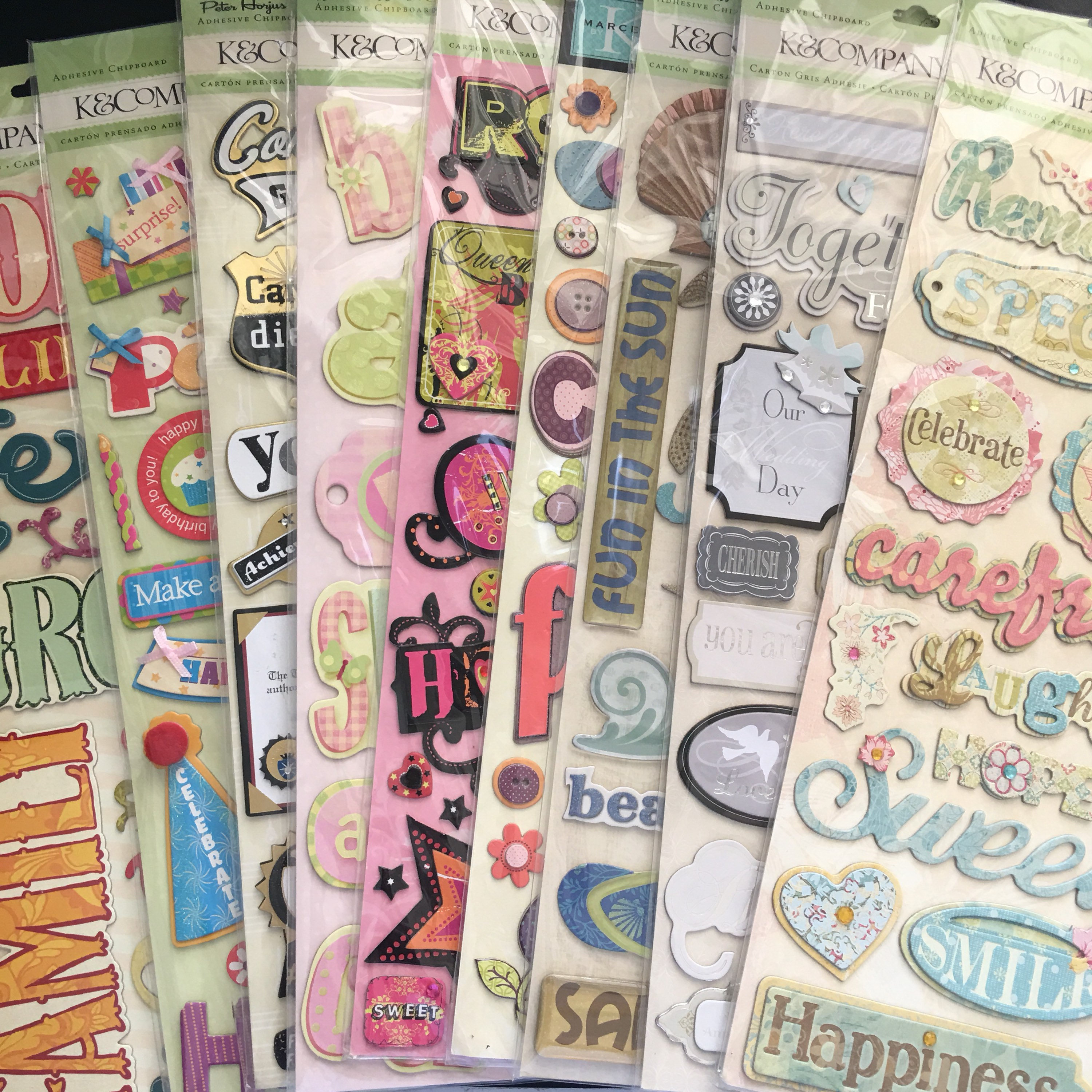 You Choose K & Company K and Co. Adhesive chipboard Etsy.de