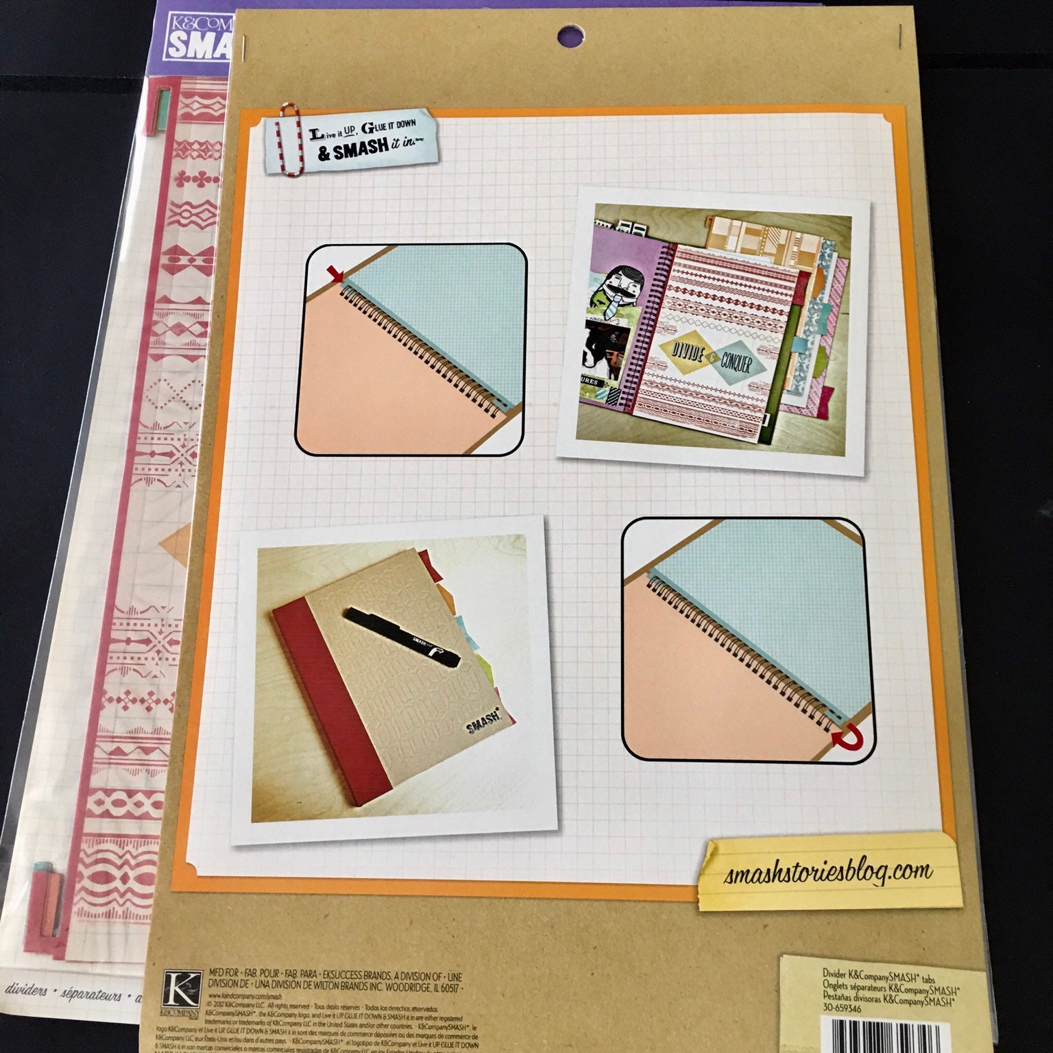 K&Company SMASH Book SET journal with Embellishments and mini smash book