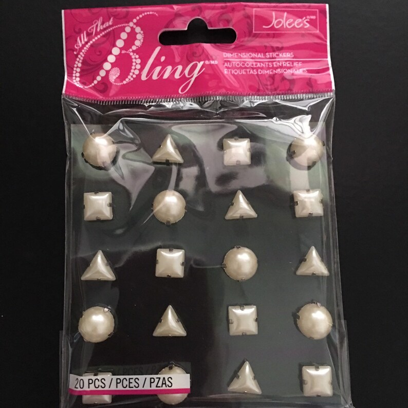 All That Bling Pearl Set Gems Rose Gold Faceted Jolee/'s Boutique Silver Flower Studs Craft Adhesive Gems Rose Gold Rhinestone