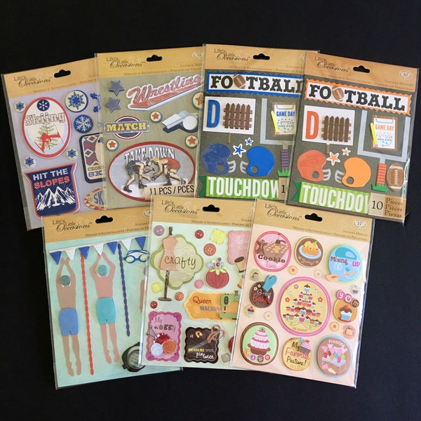 Sports Scrapbook Stickers Etsy