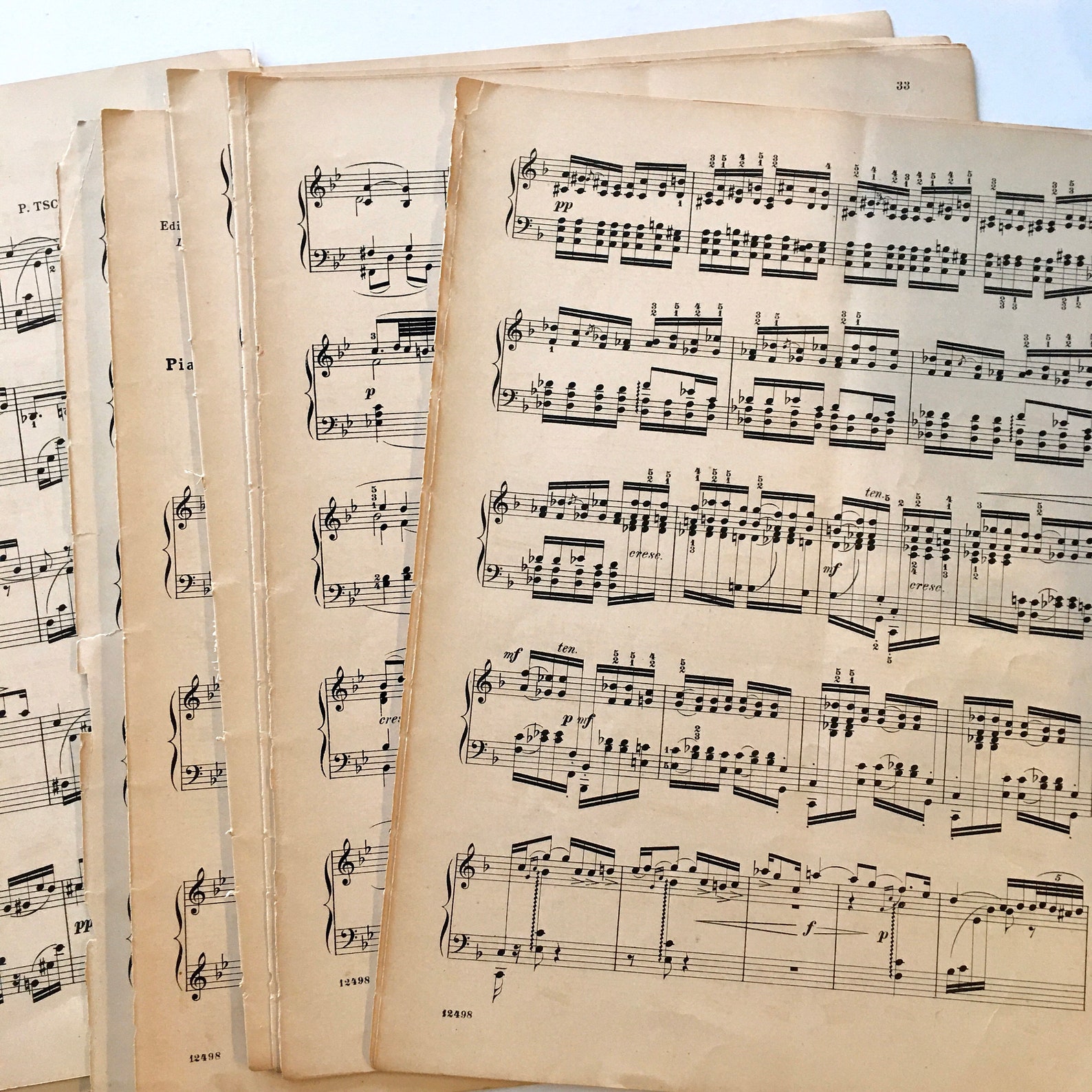Authentic VIntage Sheet Music Early 1800's Ephemera Etsy