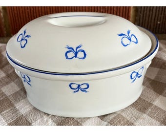 Vintage 6 "Vista Alegre EMA Portugal Blue Ribbon Mini Auflaufform