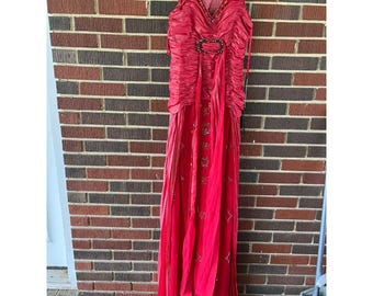 Jiainini geraffte Perlen Kleid NEU