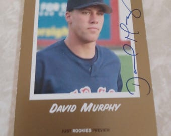 2003 Just Minors Rookies Vorschau 7 Gold Edition 16/100 David Murphy Auto