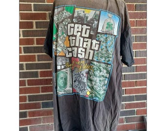 Vintage bekommen das Bargeld Hip Hop T-Shirt