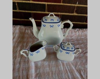 Ruben Blue Teeservice Set - Portugal- Feines Porzellan