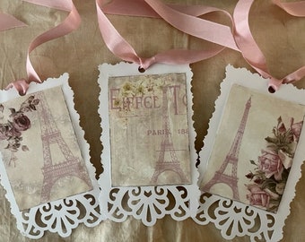 French Inspired Gift Tags/Junk Journal/Album/Gift Topper