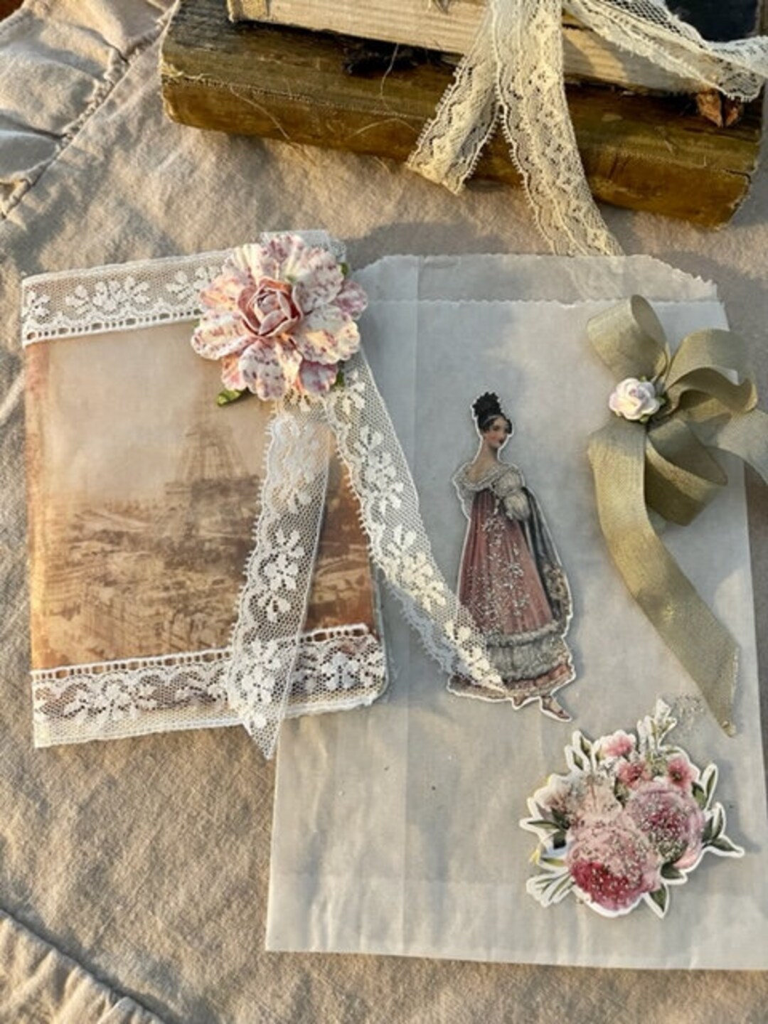 Victorian Lady Glassine Bag/junk Journal/scrapbooking/gift Etsy