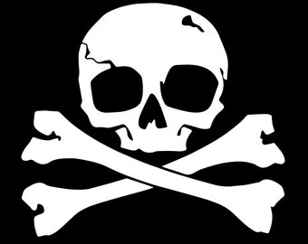 Skull and Crossbones Digital Download files - .pdf, .svg, .eps