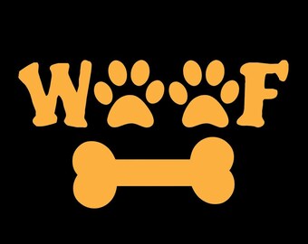 Woof Digital Download files- .pdf, .svg, .eps