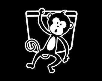 Monkey Pocket Digital Download files (for light and dark clothing) - .pdf, .svg